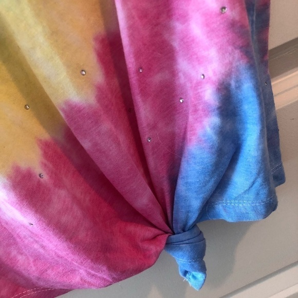 Generation Love Tie Dye Tee With Crystals - Picture 8 of 12